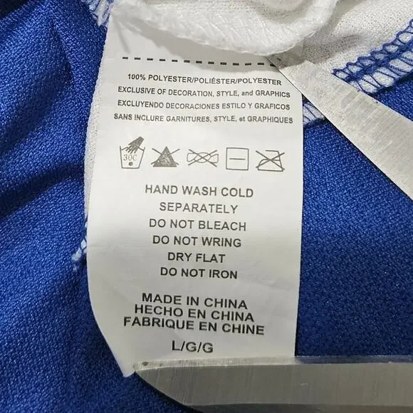 Majestic NY Giants Lace-Up Bling Jersey Size L - Picture 5 of 8